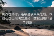 梅西在场时，连续进攻未果之后，球员心态出现明显波动，数据回看印证了判断