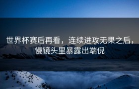世界杯赛后再看，连续进攻无果之后，慢镜头里暴露出端倪