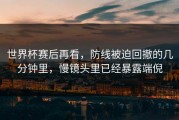 世界杯赛后再看，防线被迫回撤的几分钟里，慢镜头里已经暴露端倪