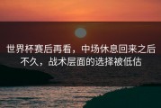 世界杯赛后再看，中场休息回来之后不久，战术层面的选择被低估